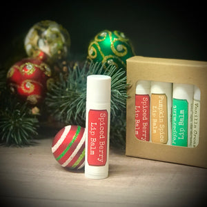 spiced berry all natural hand poured lip balm